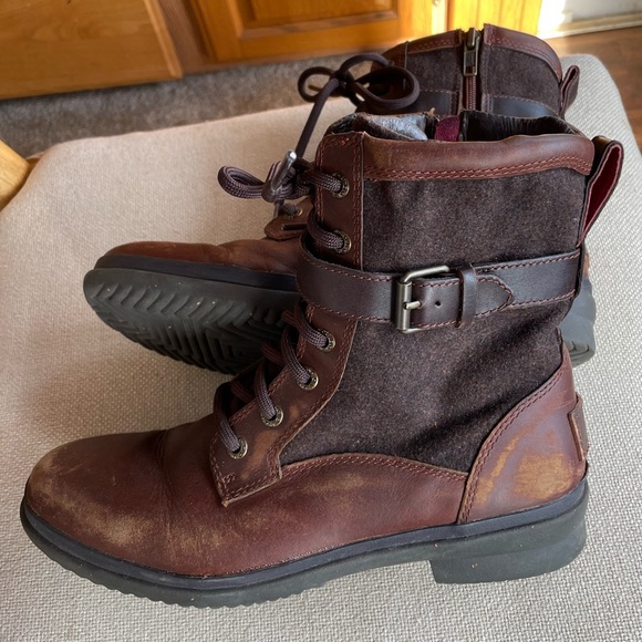 UGG Kasey leather zip up boots - Picture 7 of 14
